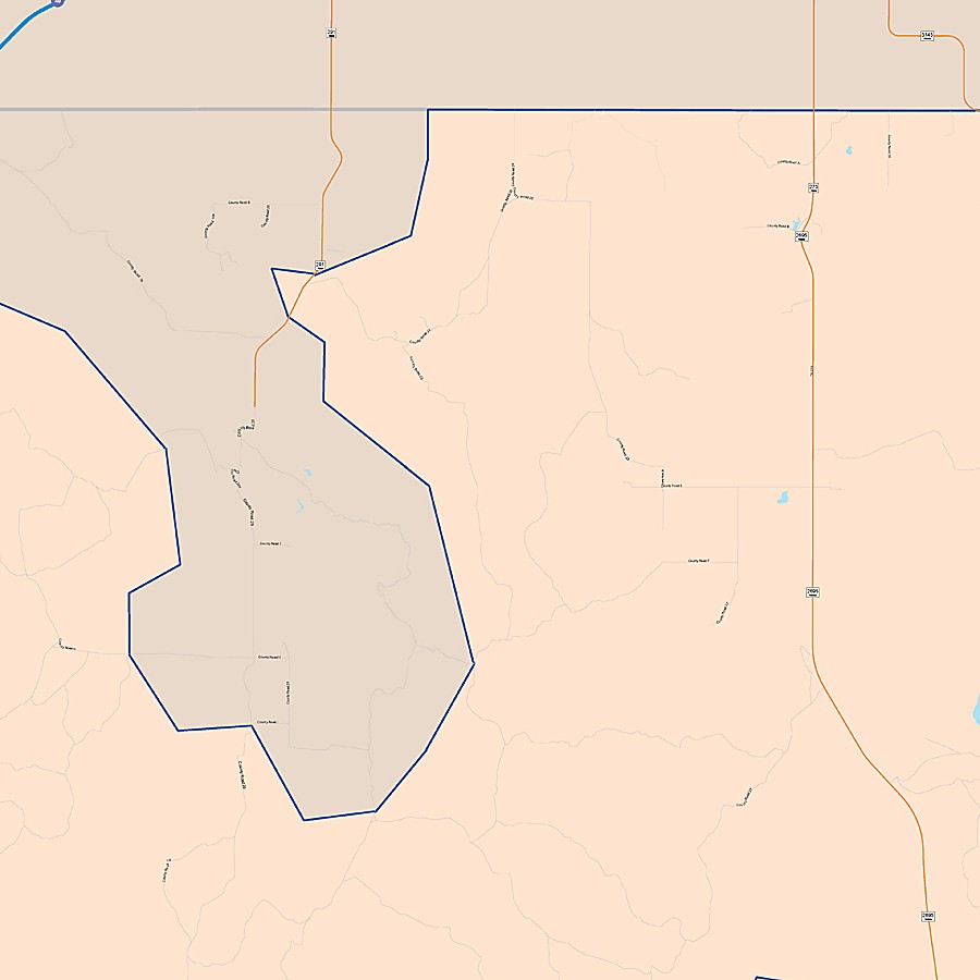 Donley County, TX Colorcast Style Wall Map