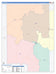 Duval County, TX Colorcast Style Wall Map