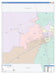 Ector County, TX Colorcast Style Wall Map