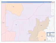 Edwards County, TX Colorcast Style Wall Map