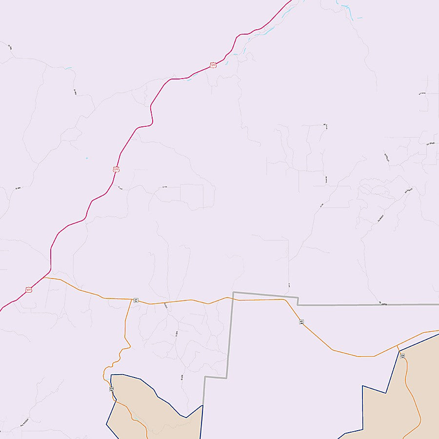 Edwards County, TX Colorcast Style Wall Map
