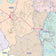 Ellis County, TX Colorcast Style Wall Map