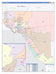 El Paso County, TX Colorcast Style Wall Map