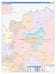 Fannin County, TX Colorcast Style Wall Map