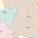 Fayette County, TX Colorcast Style Wall Map