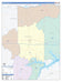 Franklin County, TX Colorcast Style Wall Map