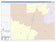Frio County, TX Colorcast Style Wall Map