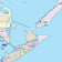 Galveston County, TX Colorcast Style Wall Map