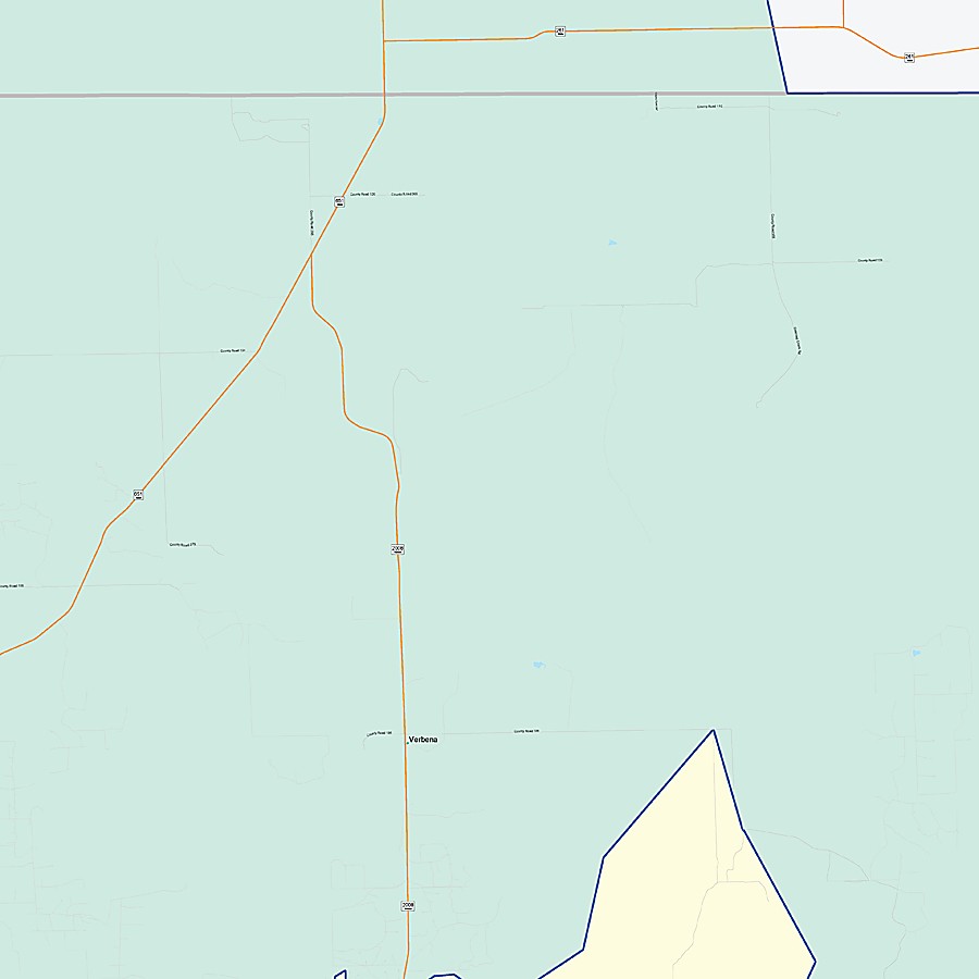 Garza County, TX Colorcast Style Wall Map