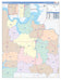 Grayson County, TX Colorcast Style Wall Map