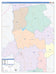 Grimes County, TX Colorcast Style Wall Map