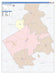 Hamilton County, TX Colorcast Style Wall Map