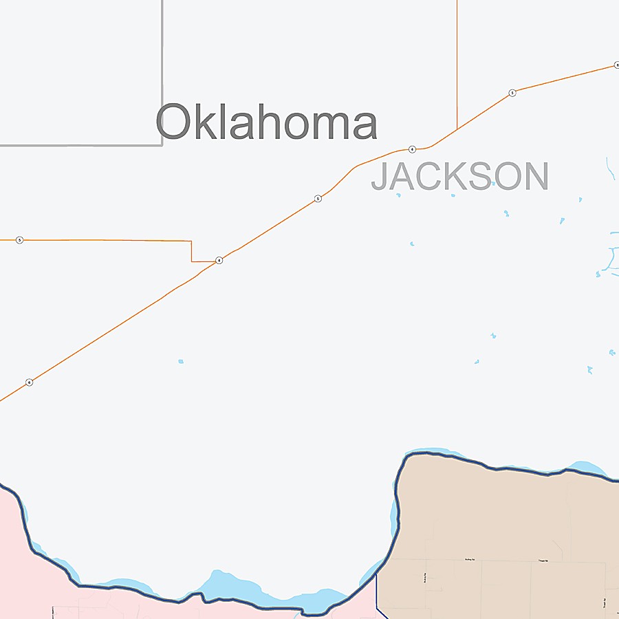 Hardeman County, TX Colorcast Style Wall Map