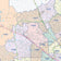 Harris County, TX Colorcast Style Wall Map