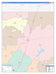 Haskell County, TX Colorcast Style Wall Map