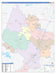 Hays County, TX Colorcast Style Wall Map