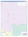 Hemphill County, TX Colorcast Style Wall Map