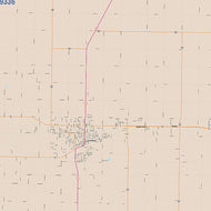 Hockley County, TX Colorcast Style Wall Map