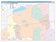 Hopkins County, TX Colorcast Style Wall Map