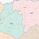 Hopkins County, TX Colorcast Style Wall Map