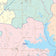 Hunt County, TX Colorcast Style Wall Map