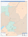 Hutchinson County, TX Colorcast Style Wall Map