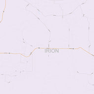 Irion County, TX Colorcast Style Wall Map