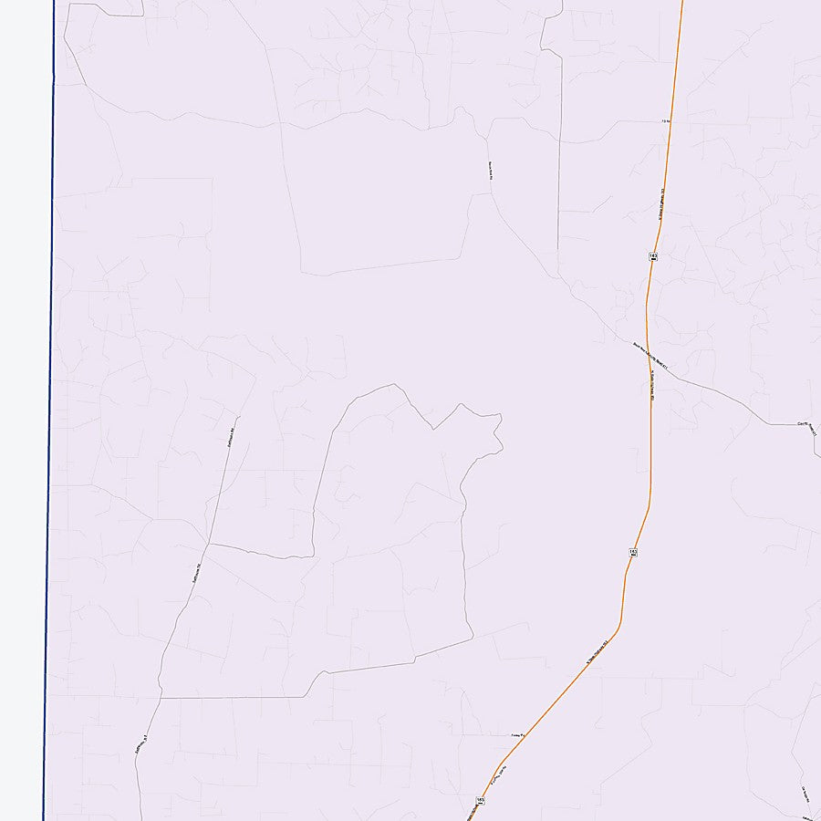 Irion County, TX Colorcast Style Wall Map