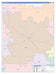 Jack County, TX Colorcast Style Wall Map