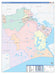 Jefferson County, TX Colorcast Style Wall Map