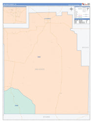 Jim Hogg County, TX Colorcast Style Wall Map