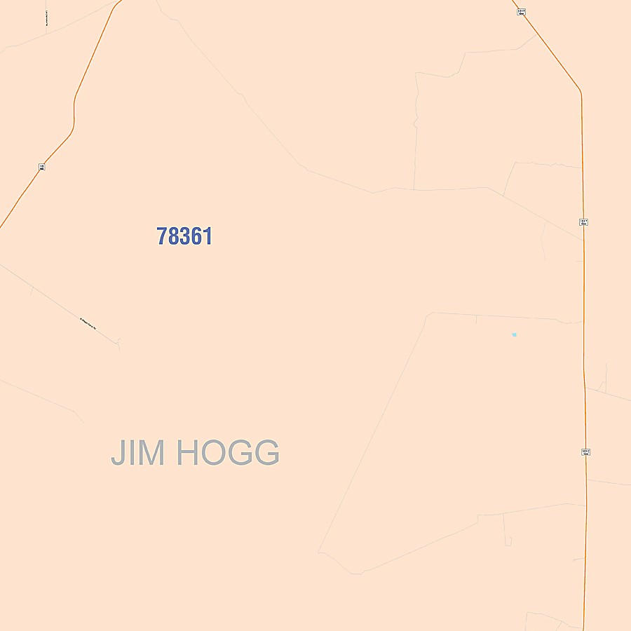 Jim Hogg County, TX Colorcast Style Wall Map
