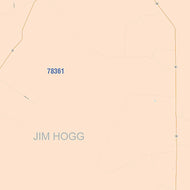 Jim Hogg County, TX Colorcast Style Wall Map