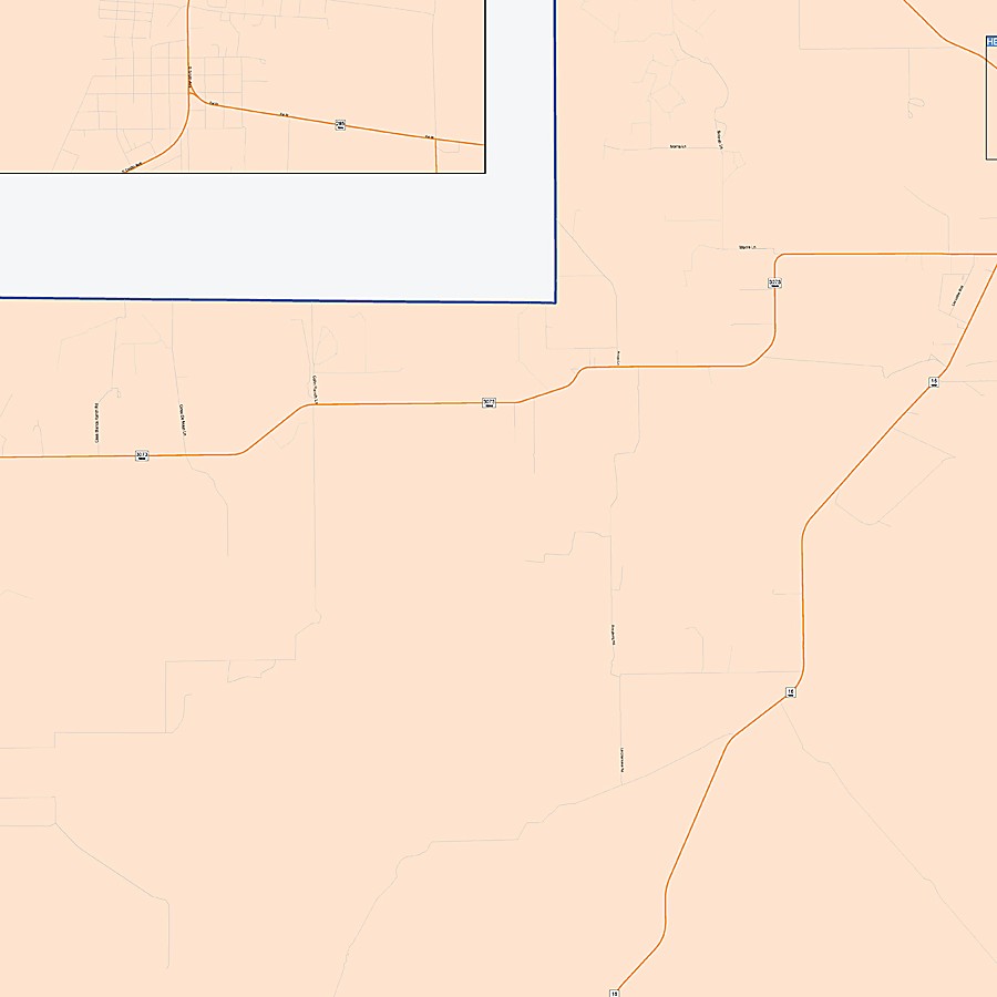 Jim Hogg County, TX Colorcast Style Wall Map