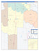 Jim Wells County, TX Colorcast Style Wall Map