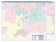 Johnson County, TX Colorcast Style Wall Map