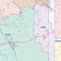 Johnson County, TX Colorcast Style Wall Map