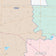 Jones County, TX Colorcast Style Wall Map