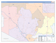 Kendall County, TX Colorcast Style Wall Map