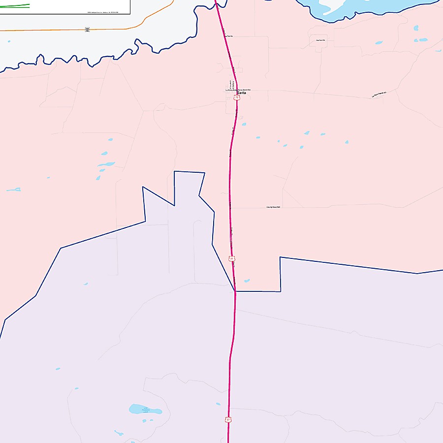 Kenedy County, TX Colorcast Style Wall Map