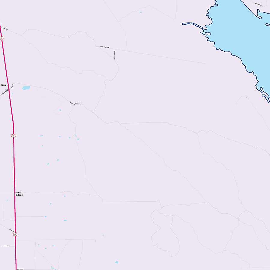 Kenedy County, TX Colorcast Style Wall Map