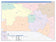 Kerr County, TX Colorcast Style Wall Map
