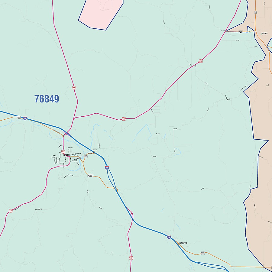 Kimble County, TX Colorcast Style Wall Map