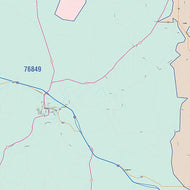 Kimble County, TX Colorcast Style Wall Map