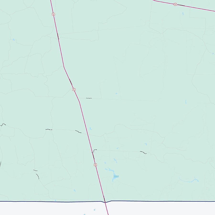 King County, TX Colorcast Style Wall Map