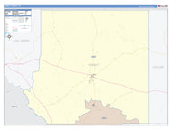 Kinney County, TX Colorcast Style Wall Map