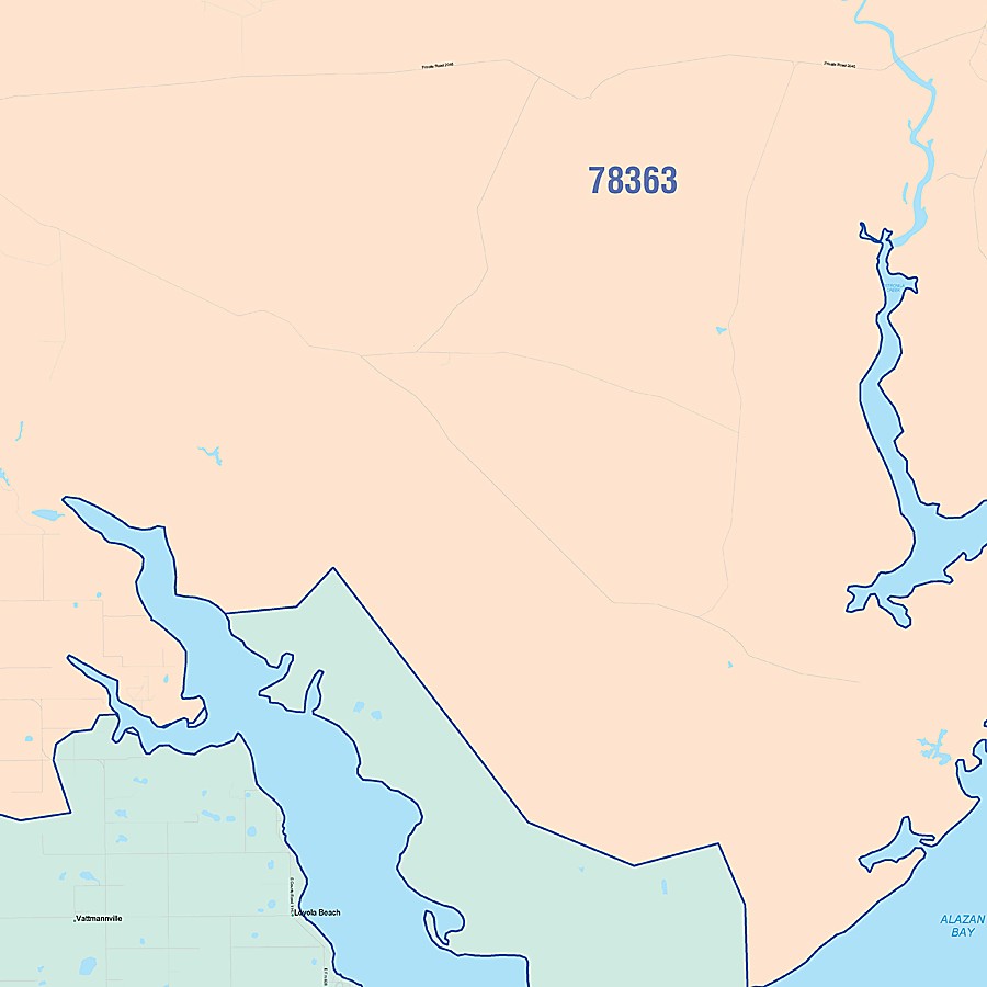 Kleberg County, TX Colorcast Style Wall Map