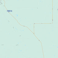 La Salle County, TX Colorcast Style Wall Map