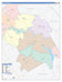 Limestone County, TX Colorcast Style Wall Map