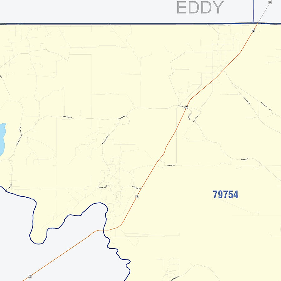 Loving County, TX Colorcast Style Wall Map